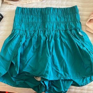 free people teal shorts size xs